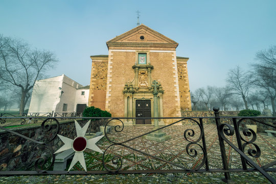 Ermita del Cristo del Valle en Tembleque. Toledo. Espa&ntilde;a. Europa.
