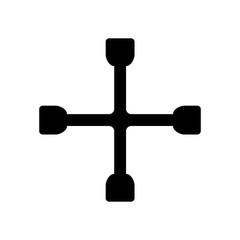 wrench icon design, flat style icon collection