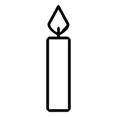christmas candle icon design vector template