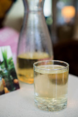 a sweet refreshing ginger pandan drink