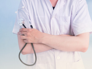 Doctor with a stethoscope.