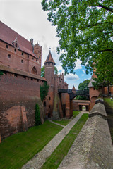 Fototapeta na wymiar the malbork castle in pomerania poland