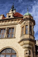 Architectural detail of Pruhonice castle palace