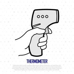 Electronic thermometer for temperature measurement in patients with fever