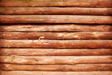 Brown wooden background. Natural wood.