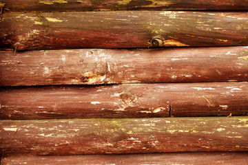 Brown wooden background. Natural wood.