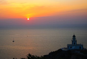 Sonnenuntergang über dem Mittelmeer