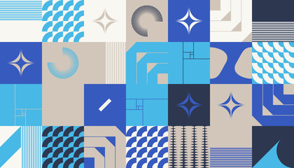 Retro Future Abstract Vector Pattern