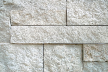 white blocks detailed slate rock wall close-up