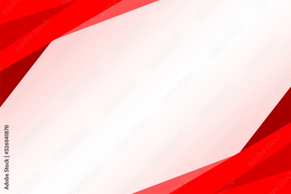 Aufkleber simple abstract red geometric background with white space for text design template vector