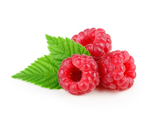 Three berry of raspberries