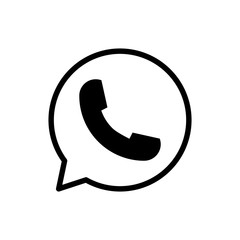 call bubble icon design vector template