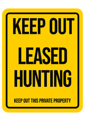 No Hunting Warning Road Sign. Endangered Animal. Hunting Season. No Trespassing. Vector Illustration