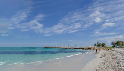 Fototapeta premium fremantle beach, western Australia, Perth, stunning view of the sea and seaside
