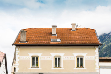 Colorful house in Pfunds, Austria