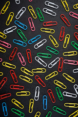 Paperclips close up