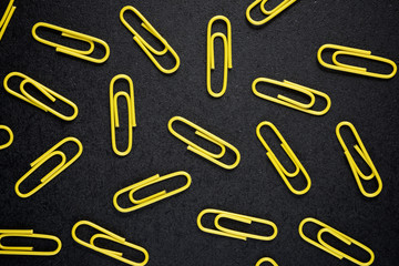 Paperclips close up