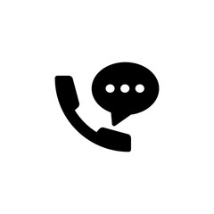 call bubble icon design vector template