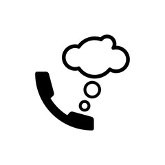 call bubble icon design vector template
