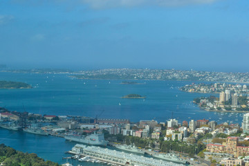 aerial view of Sydney Australia