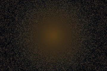 Paillettes d'or cercle