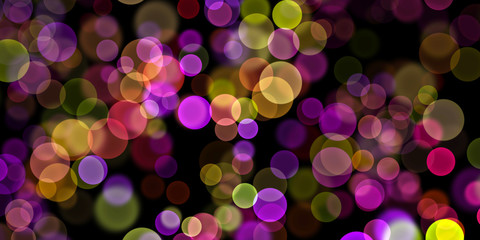Bokeh Bubble Circle Glowing Illustration For Background