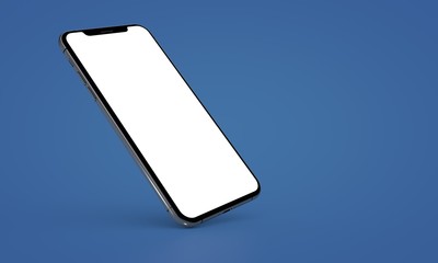 smartphone digital isolated 3d background blue