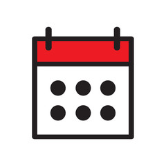 calendar icon design vector template
