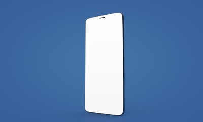 smartphone digital isolated 3d background blue