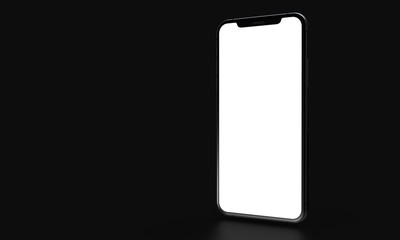 smartphone mobile in 3d mockup