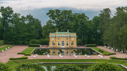 Mirror Pond in Catherine Park and Upper Bathhouse pavilion timelapse