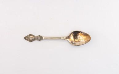 Old silver plated spoon - cutlery