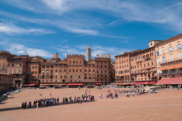 Fototapeta na wymiar Piazza del Campo - Campo Square