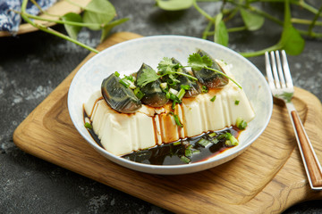 Tofu with Preserved Eggs