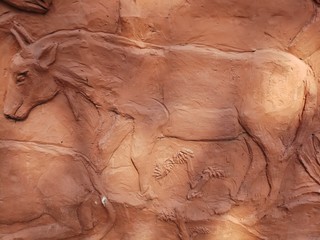 painted wall with a animal picturised