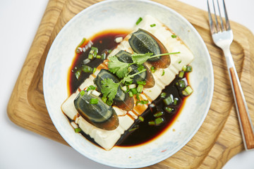 Tofu with Preserved Eggs