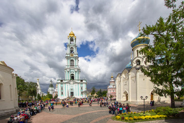 Obraz premium Bell tower in Holy Trinity Sergius Lavra