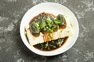 Tofu with Preserved Eggs