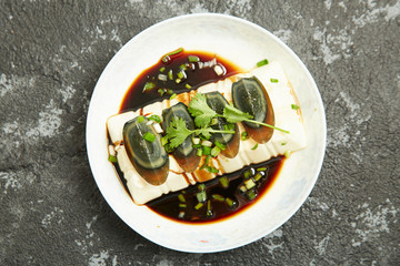 Tofu with Preserved Eggs