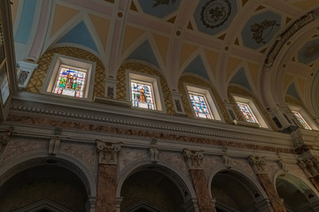 The interior of the St. Peter Church in the Kedumim Square - Kikar Kedumim in old Yafo in Israel