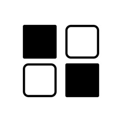 Hamburger menu button outline icon. Symbol, logo illustration for mobile concept and web design.