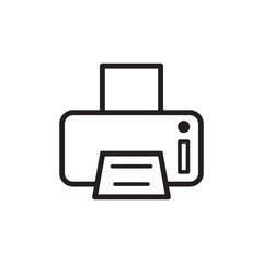 printer icon design, flat style icon collection