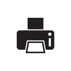 printer icon design, flat style icon collection