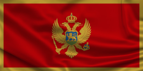 Waving world flags. Silk, satin texture. 3d Illustration.