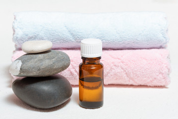 Spa beauty treatment background. Aromatherapy oil.