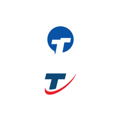 Obraz premium T Logo Template vector symbol