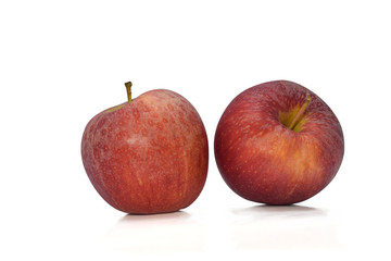 red apple isolate on white background