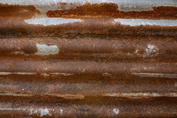 Abstract,background and texture of old rustic corrugate zinc plate