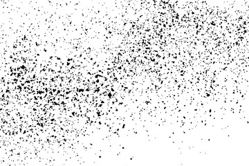Black Grainy Texture Isolated On White Background. Dust Overlay. Dark Noise Granules. Digitally Generated Image. Vector Design Elements, Illustration, Eps 10.
