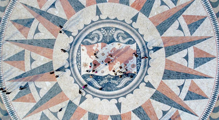 floor ate the monument of the discoveries in lisbon